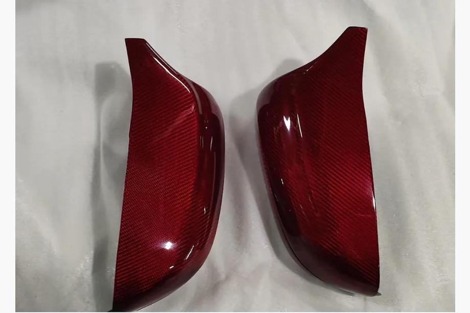 BMW 4 Series G22/23/26 2020- Coques de Rétroviseurs M-Look (Carbone Rouge) Image