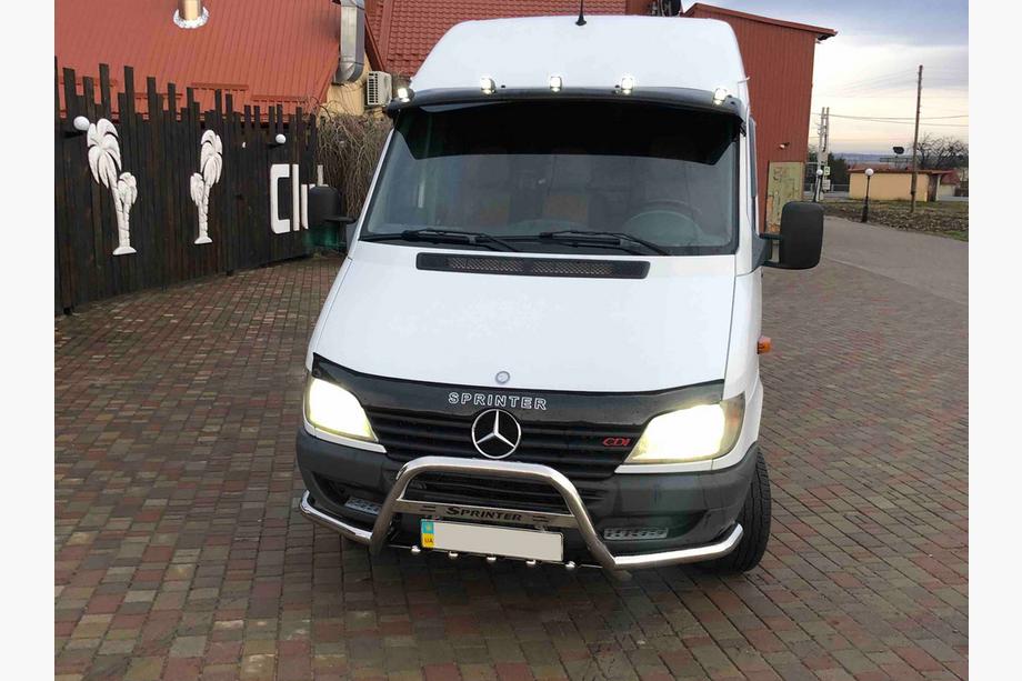 Mercedes Sprinter W901/902/903/904/905 1995–2006 Pare-buffle Exclusive (inox) Photo 4