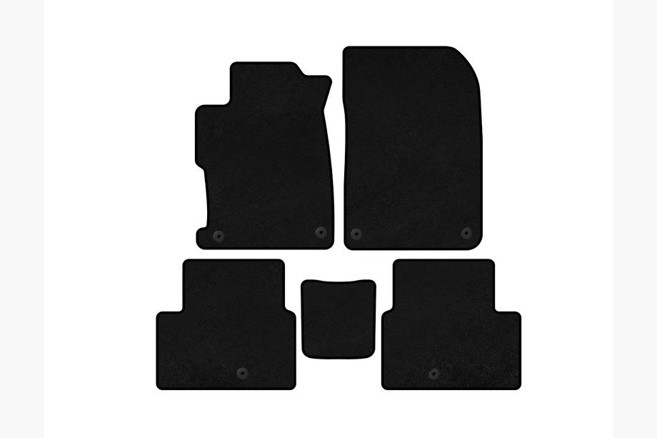 Acura ILX 2012-2022 Tapis de sol textile Premium (2012-2015, Noir) Image