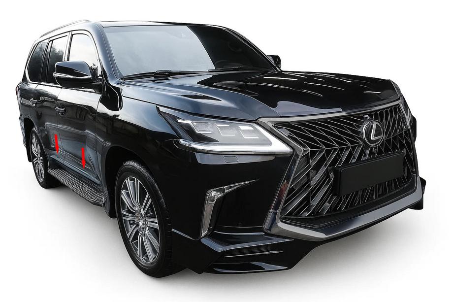 Lexus LX570/450d 2008-2022 Couvre-moulures BlackEdition (pour 2016+) Image