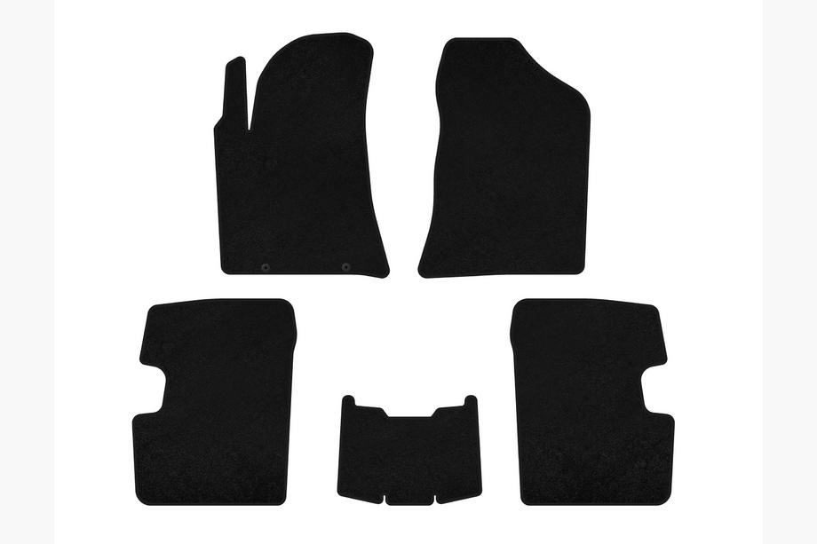 BYD F3 2013-2015 Tapis de sol textile Classic (SD, Noir) Photo 1