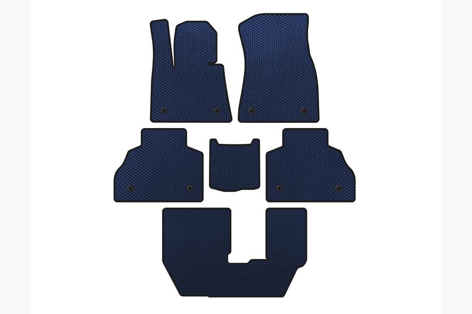 BMW X7 G07 2019- Tapis de sol EVA (3 Rangées, Bleu) Image
