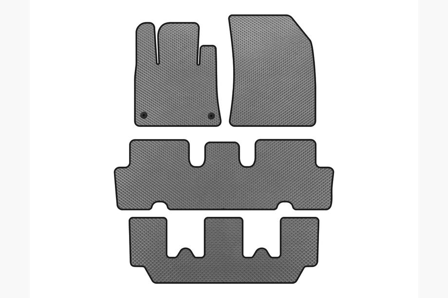 Citroen C-4 Picasso 2013–2022 Tapis de sol EVA V1 (3 Rangées, Gris) Photo 1