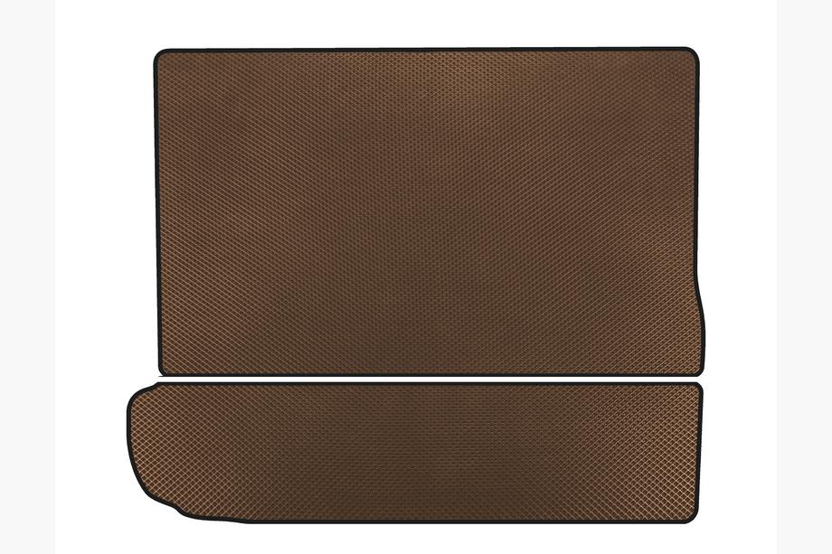 Citroen C-4 Picasso 2013–2022 Tapis de coffre EVA (3e rangée rabattue, Marron) Photo 1