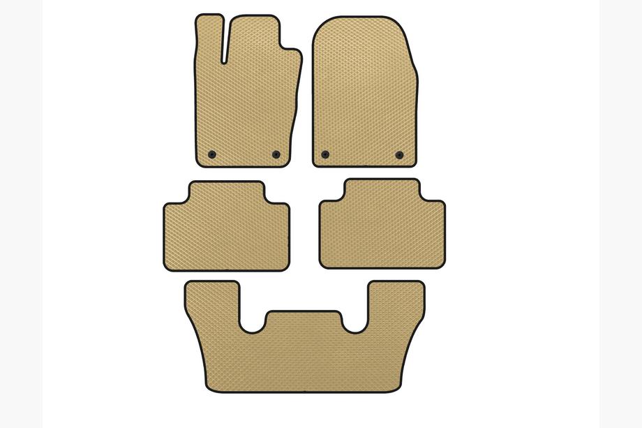 Dodge Durango 2010- Tapis de sol EVA (3 Rangées, Beige) Image