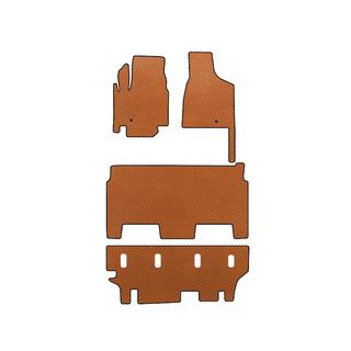 Tapis de sol EVA (2008-2020, 3 rangées, 8 places/Finition SXT, Orange) Dodge Grand Caravan V 2008-2020