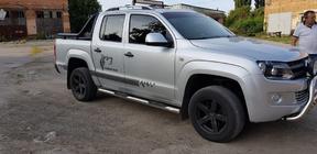 Volkswagen Amarok 2010-2022 Barres Latérales (2 pcs, Inox) photo 9