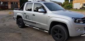 Volkswagen Amarok 2010-2022 Barres Latérales (2 pcs, Inox) photo 10