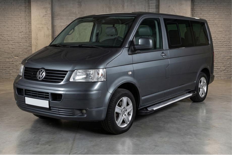 Volkswagen T5 Caravelle 2004-2010 Marchepieds Latéraux Line-Type (2 pcs, Aluminium) Empattement Court Image
