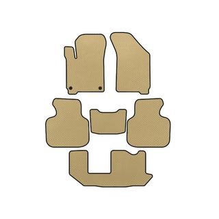 Tapis de sol EVA (2011-2020, 3 rangées, 7 places, Beige) Dodge Journey 2008-2020