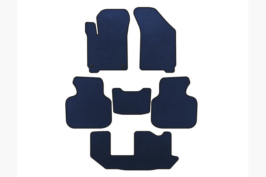 Dodge Journey 2008-2020 Tapis de sol EVA (2011-2020, 3 rangées, 7 places, Bleu) Image