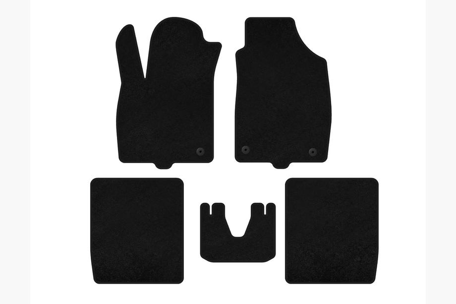 Fiat Panda 2003-2011 Tapis de sol textile Classic (Noir) Image