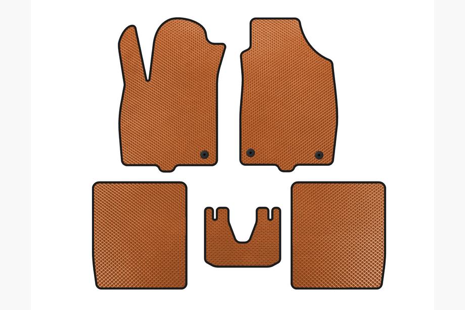 Fiat Panda 2003-2011 Tapis de sol EVA (Orange) Image