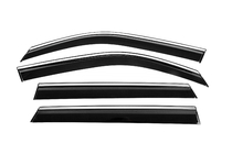 Renault Duster 2024- Déflecteurs de vitres avec moulure chromée (4 pcs, Niken) photo 2