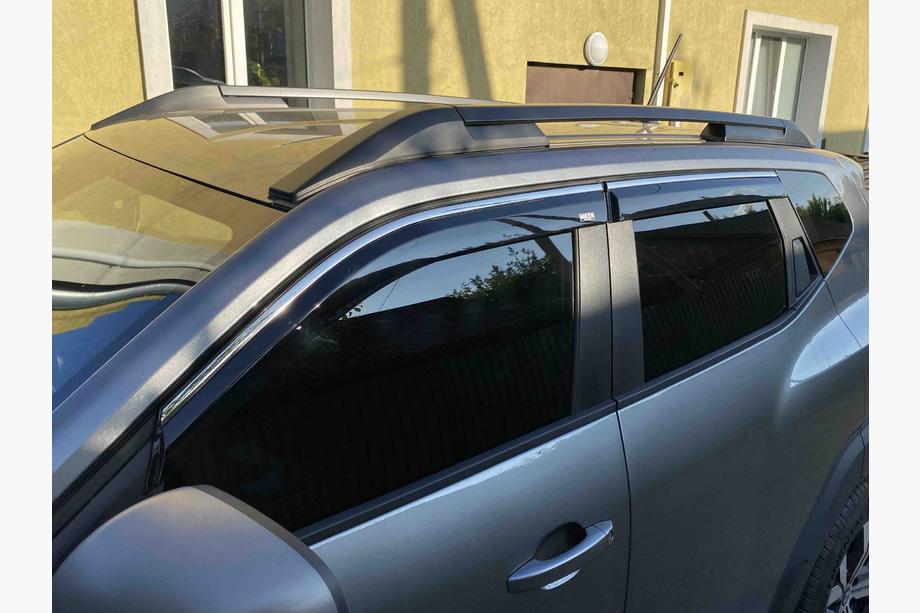 Renault Duster 2024- Déflecteurs de vitres avec moulure chromée (4 pcs, Niken) Image