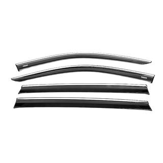 Déflecteurs de vitres avec moulure chromée (4 pcs, Niken) Skywell ET5/Skyworth EV6 2021- photo 2