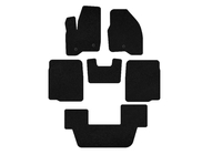 Ford Explorer 2011-2019 Tapis de sol textile Premium (3 rangées, 2011-2015, Noir) photo 1