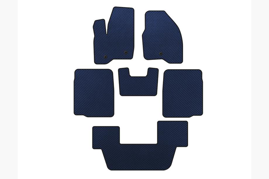 Ford Explorer 2011-2019 Tapis de sol EVA (3 Rangées, 2011-2015, Bleu) Image