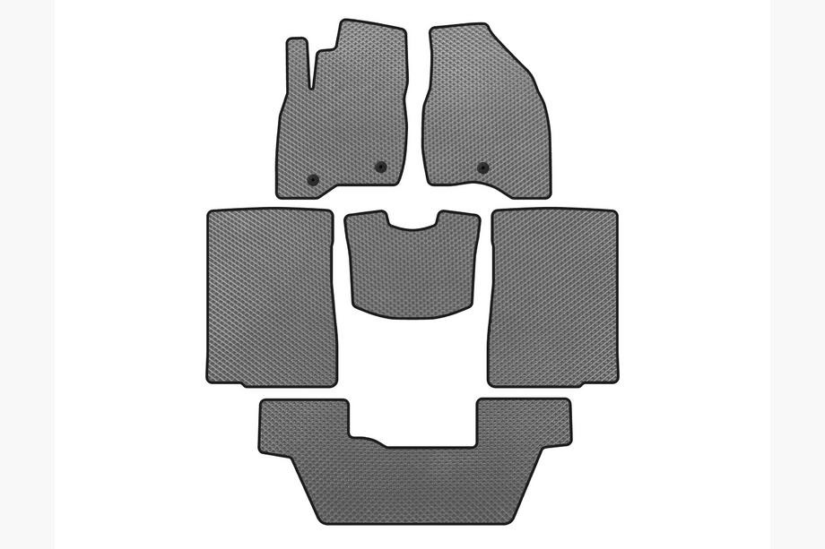 Ford Explorer 2011-2019 Tapis de sol EVA (2015-2017, 3 rangées, 7 places, Gris) Image