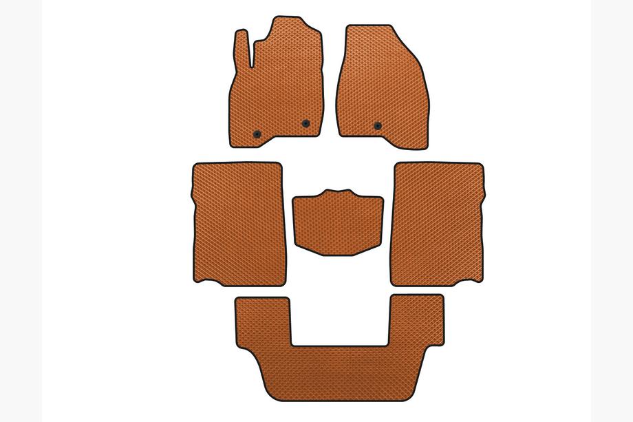 Ford Explorer 2011-2019 Tapis de sol EVA (2017-2019, 3e rangée, 7 places, Orange) Image