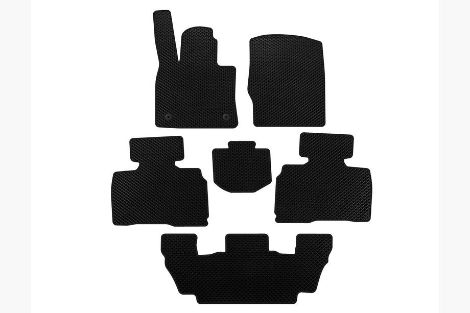 Ford Explorer 2019- Tapis de sol EVA (3 Rangées, 7 Places, Noir) Image