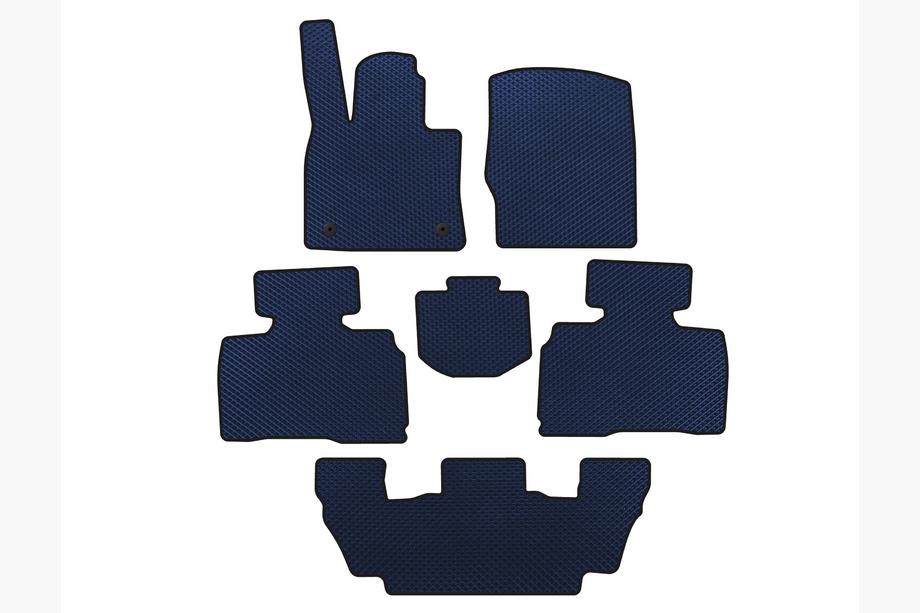 Ford Explorer 2019- Tapis de sol EVA (3 Rangées, 7 Places, Bleu) Image