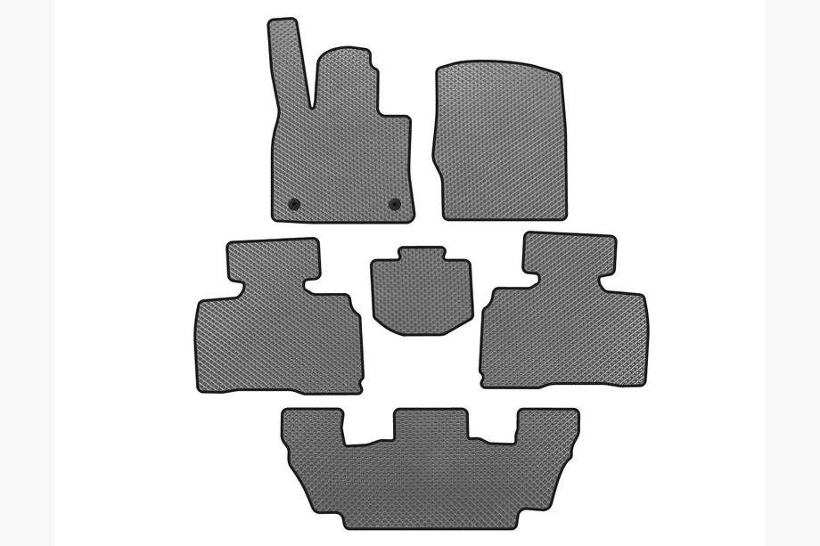 Ford Explorer 2019- Tapis de sol EVA (3 Rangées, 7 Places, Gris) Image