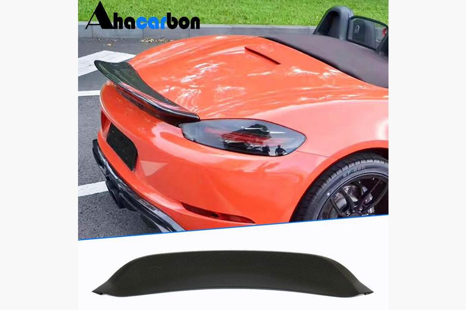 Porsche Boxster/Cayman 982 (718) 2016- Spoiler V1 (pour Boxster, Carbone) Image
