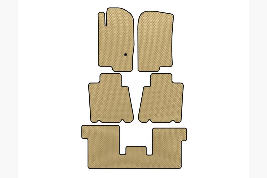 Ford Explorer 2001-2005 Tapis de sol EVA (3 Rangées, Beige) Image