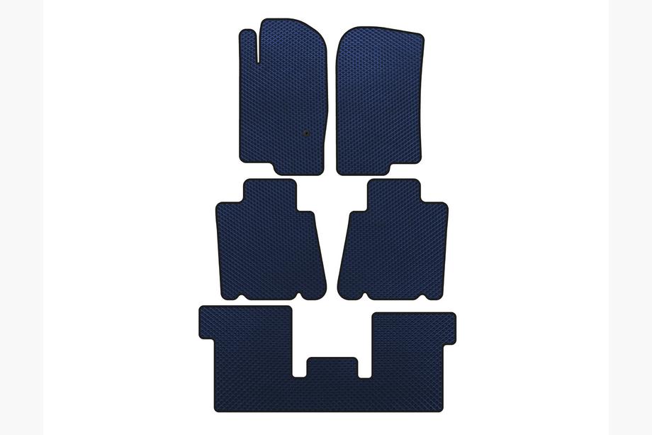 Ford Explorer 2001-2005 Tapis de sol EVA (3 Rangées, Bleu) Image