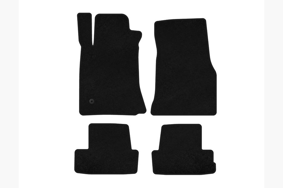 Ford Mustang 2005-2014 Tapis de sol textile Classic (2005-2009, GT, Coupé, Noir) Image