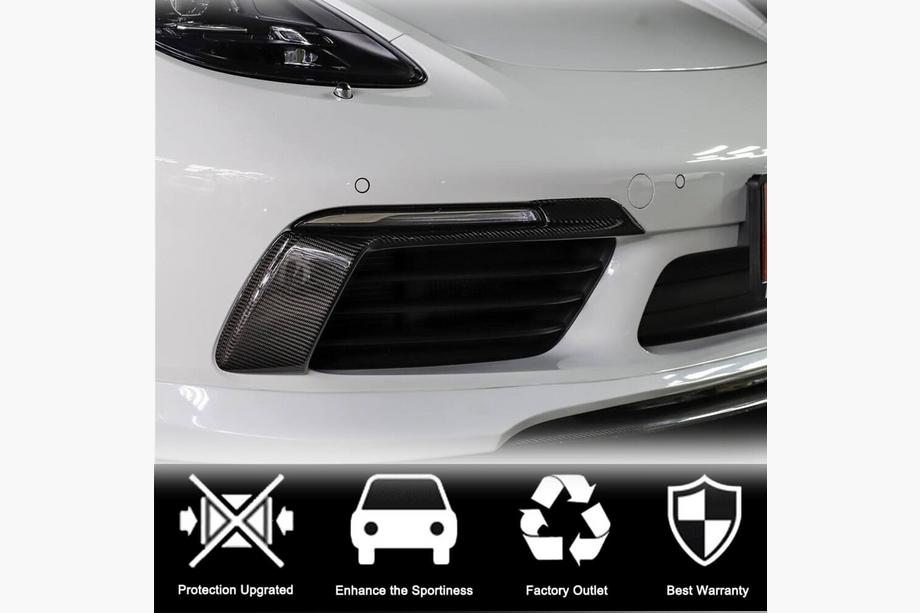 Porsche Boxster/Cayman 982 (718) 2016- Caches antibrouillards (2016-2019, carbone) Photo 3