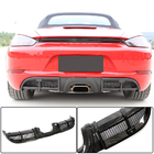 Porsche Boxster/Cayman 982 (718) 2016- Diffuseur arrière de pare-chocs V1 (2016-2019, Carbone) photo 1