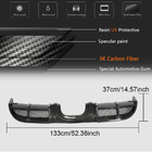 Porsche Boxster/Cayman 982 (718) 2016- Diffuseur arrière de pare-chocs V1 (2016-2019, Carbone) photo 6