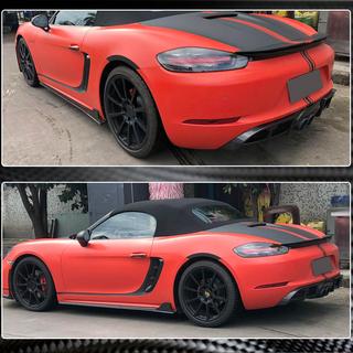 Diffuseur arrière de pare-chocs V1 (2016-2019, Carbone) Porsche Boxster/Cayman 982 (718) 2016- photo 4