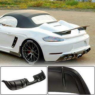 Diffuseur de Pare-chocs Arrière V3 (2016-2019, Carbone) Porsche Boxster/Cayman 982 (718) 2016- photo 1