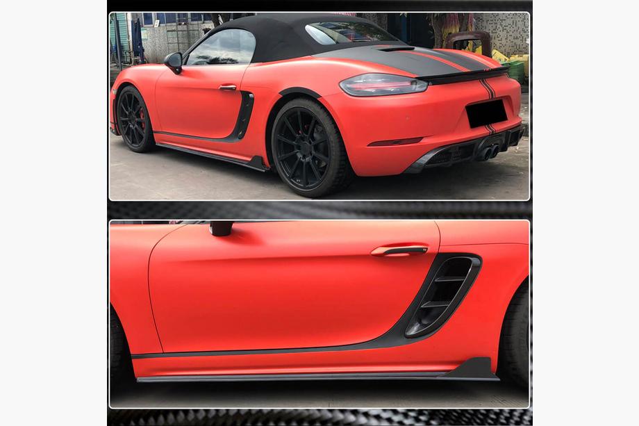 Porsche Boxster/Cayman 982 (718) 2016- Bas de Caisse V1 (2016-2019, Carbone) Photo 4