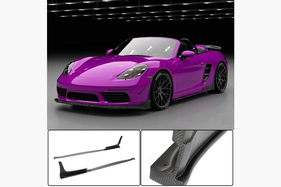 Porsche Boxster/Cayman 982 (718) 2016- Bas de Caisse V2 (2016-2019, Carbone) Image