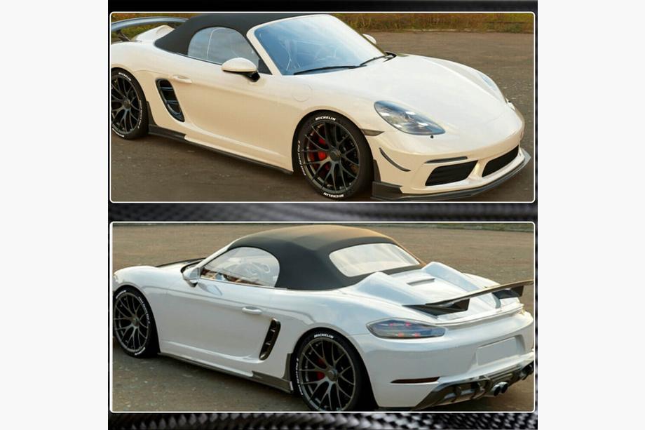 Porsche Boxster/Cayman 982 (718) 2016- Bas de Caisse V2 (2016-2019, Carbone) Photo 3