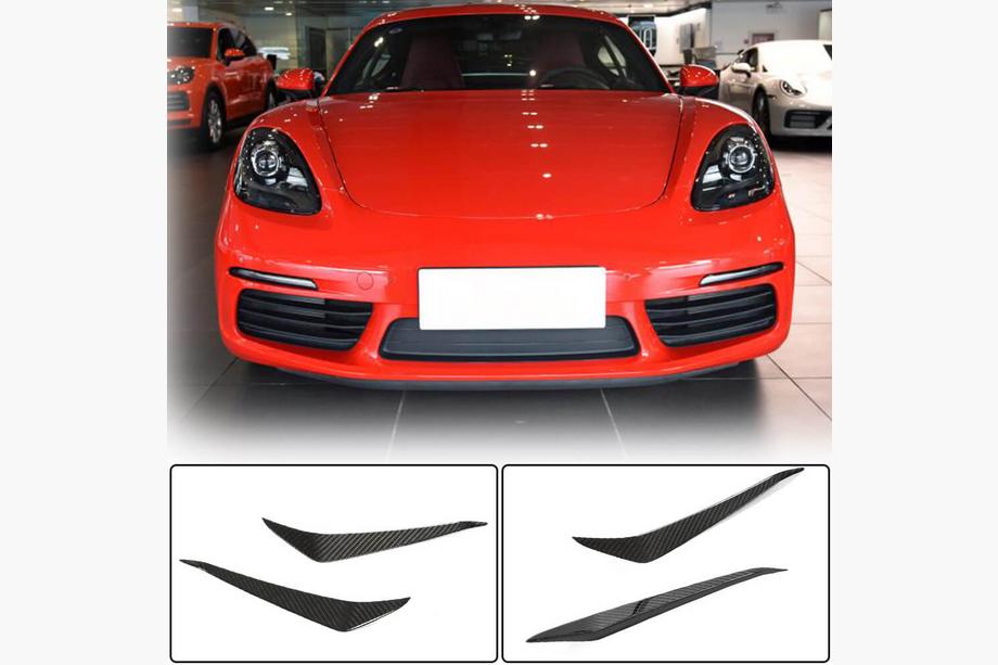 Porsche Boxster/Cayman 982 (718) 2016- Lame de pare-chocs avant (Carbone) Image