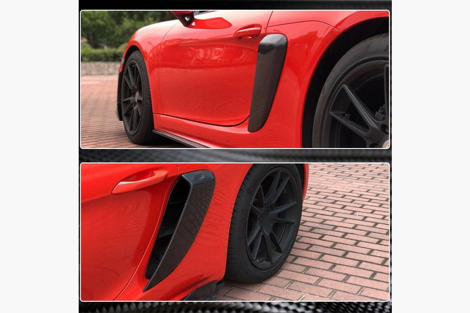 Porsche Boxster/Cayman 982 (718) 2016- Couvre-Ailes Arrières (2016-2019, Carbone) Photo 4