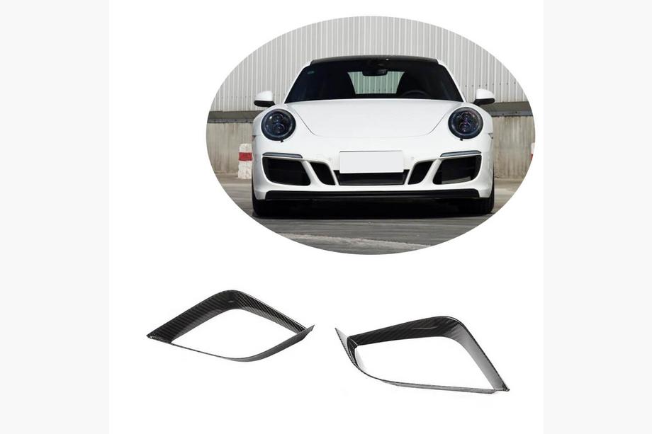 Porsche 911 (991) 2011–2019 Couvre Pare-chocs Avant Carbone pour Carrera 4 GTS 2017-2018 Photo 1