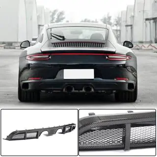 Diffuseur de pare-chocs arrière pour Carrera 4 GTS 2017-2018, Carbone Porsche 911 (991) 2011–2019 photo 1