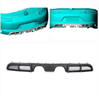 Diffuseur de pare-chocs arrière pour Carrera 4 GTS 2017-2018, Carbone Porsche 911 (991) 2011–2019 photo 2