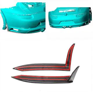 Couvre pare-chocs arrière pour Carrera 4 GTS 2017-2018, Carbone Porsche 911 (991) 2011–2019 photo 2