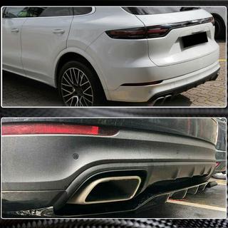 Diffuseur de pare-chocs arrière (2018-2023, Carbone) Porsche Cayenne 2018- photo 4