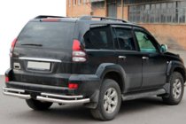 Toyota Land Cruiser Prado 120 2002-2009 Coins arrières doubles AK003-1 (2 pcs, inox) photo 3