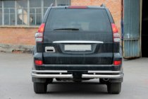 Toyota Land Cruiser Prado 120 2002-2009 Coins arrières doubles AK003-1 (2 pcs, inox) photo 2
