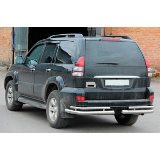 Coins arrières doubles AK003-1 (2 pcs, inox) Toyota Land Cruiser Prado 120 2002-2009 photo 1