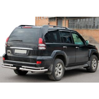 Coins arrières doubles AK003-1 (2 pcs, inox) Toyota Land Cruiser Prado 120 2002-2009 photo 3